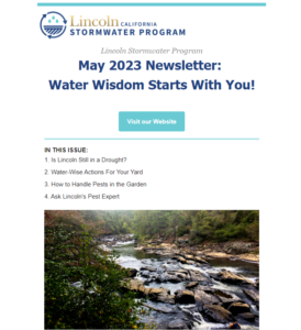 May 2023 Newsletter: Water Wisdom Starts With You!