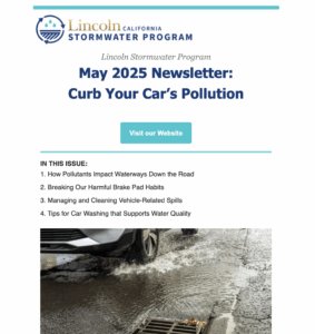 May 2025 Newsletter: Curb Your Car’s Pollution
