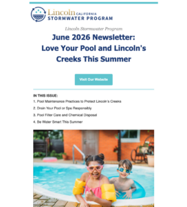 June 2026 Newsletter: Love Your Pool and Lincoln's Creeks This Summer