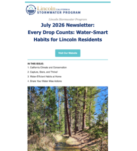 July 2026 Newsletter: Every Drop Counts: Water-Smart Habits for Lincoln Residents